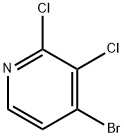 4-ブロモ-2,3-ジクロロピリジン 化学構造式