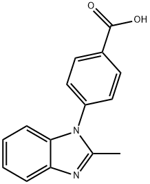 4-(2-methyl-1H-benzo[d]imidazol-1-yl)benzoic acid Structure