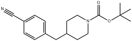 4-(4-Cyano-benzyl)-piperidine-1-carboxylic acid tert-butyl ester Struktur