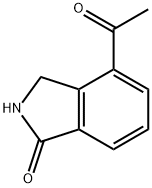 4-アセチルイソインドリン-1-オン 化学構造式