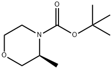 (S)-N-Boc-3-Methylmorpholine Struktur