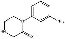 1-(3-氨基苯基)哌嗪-2-酮, 1022128-80-8, 结构式
