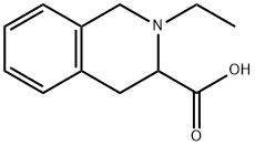 2-エチル-1,2,3,4-テトラヒドロイソキノリン-3-カルボン酸 化学構造式