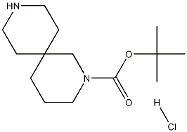 叔丁基 2,9-二氮杂螺[5.5]十一烷-2-甲酸酯 盐酸盐 结构式
