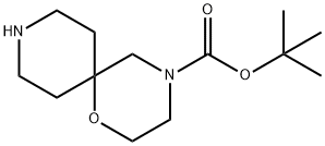 1-オキサ-4,9-ジアザスピロ[5.5]ウンデカン-4-カルボン酸TERT-ブチル 化学構造式