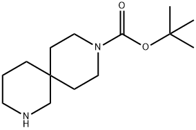 TERT-BUTYL 2,9-DIAZASPIRO[5.5]UNDECANE-9-CARBOXYLATE Structure