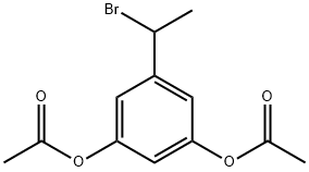 1-(3,5-二乙酰氧基苯基)溴乙烷 结构式