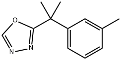 2-(2-m-tolylpropan-2-yl)-1,3,4-oxadiazole Structure