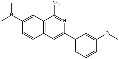 1,7-Isoquinolinediamine, 3-(3-methoxyphenyl)-N7,N7-dimethyl- Structure