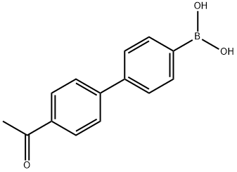 4-ACETYLBIPHENYL-4-BORONIC ACID, 1029438-14-9, 结构式