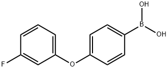4-(3-氟苯氧基)苯硼酸, 1029438-36-5, 结构式