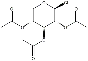 Xylopyranosyl chloride, triacetate, .beta.-D-
