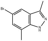 5-溴-3,7-二甲基-1H-吲唑,1031417-71-6,结构式