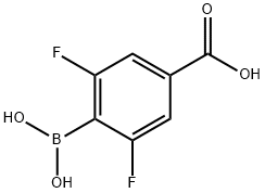 4-硼-3,5-二氟苯甲酸, 1031857-98-3, 结构式