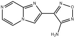 4-(咪唑[1,2-A]吡嗪- 2-基)-1,2,5-噁二唑-3-胺, 1031927-02-2, 结构式