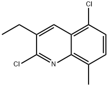 2,5-DICHLORO-3-ETHYL-8-METHYLQUINOLINE Structure