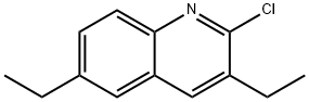 2-CHLORO-3,6-DIETHYLQUINOLINE Struktur
