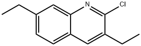 2-CHLORO-3,7-DIETHYLQUINOLINE Struktur