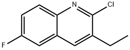 2-CHLORO-3-ETHYL-6-FLUOROQUINOLINE Structure