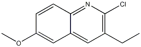 2-CHLORO-3-ETHYL-6-METHOXYQUINOLINE Structure