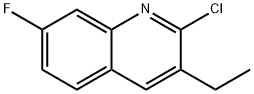 2-CHLORO-3-ETHYL-7-FLUOROQUINOLINE Structure