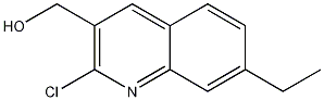 2-CHLORO-7-ETHYLQUINOLINE-3-METHANOL Structure