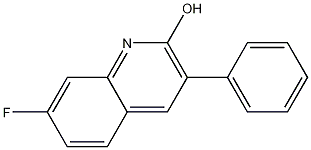 7-FLUORO-3-PHENYL-2-QUINOLINOL, 1031928-43-4, 结构式