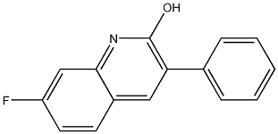 7-FLUORO-3-PHENYL-2-QUINOLINOL Structure