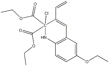 2-CHLORO-6-ETHOXY-3-(2,2-DIETHOXYCARBONYL)VINYLQUINOLINE Structure