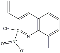 E-2-CHLORO-8-METHYL-3-(2-NITRO)VINYLQUINOLINE Struktur
