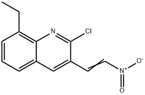 E-2-CHLORO-8-ETHYL-3-(2-NITRO)VINYLQUINOLINE Struktur
