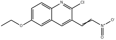 E-2-CHLORO-6-ETHOXY3-(2-NITRO)VINYLQUINOLINE Structure
