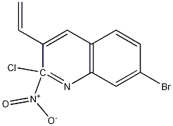 E-7-BROMO-2-CHLORO-3-(2-NITRO)VINYLQUINOLINE Structure
