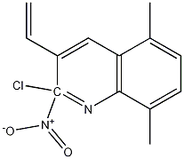 E-2-CHLORO-5,8-DIMETHYL-3-(2-NITRO)VINYLQUINOLINE Struktur