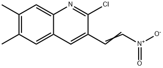 E-2-CHLORO-6,7-DIMETHYL-3-(2-NITRO)VINYLQUINOLINE Structure