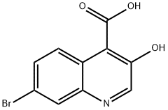 7-BROMO-3-HYDROXYQUINOLINE-4-CARBOXYLIC ACID Structure