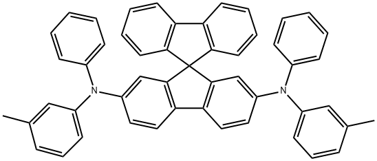 N,N'-双(3-甲基苯基)-N,N'-二苯基-9,9-螺二芴-2,7-二胺 结构式