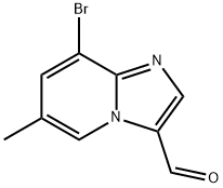 8-Bromo-6-methylimidazo[1,2-a]pyridine-3-carbaldehyde Struktur