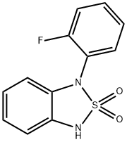 1-(2-Fluorophenyl)-1,3-dihydro-2,1,3-benzothiadiazole 2,2-dioxide Struktur