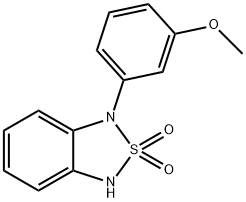 1-(3-Methoxyphenyl)-1,3-dihydro-2,1,3-benzothiadiazole 2,2-dioxide Structure