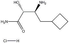 (ALPHAR,BETAS)-BETA-氨基-ALPHA-羟基环丁烷丁酰胺盐酸盐, 1036931-35-7, 结构式