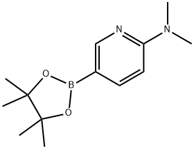 2-(二甲基氨基)吡啶-5-硼酸频哪酯 结构式