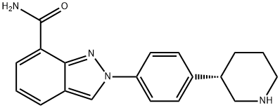 ニラパリブ 化学構造式