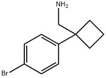 [1-(4-bromophenyl)cyclobutyl]methanamine, 1039932-36-9, 结构式