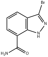 1H-INDAZOLE-7-CARBOXAMIDE, 3-BROMO- Structure