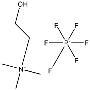 2-羟基-N,N,N-三甲基乙铵六氟磷酸盐, 1040887-91-9, 结构式