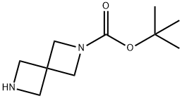 2,6-ジアザスピロ[3.3]ヘプタン-2-カルボン酸 tert-ブチル 化学構造式