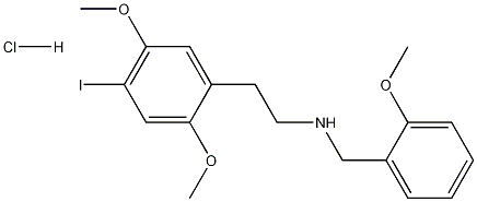 N-(2-Methoxybenzyl)-2-(2,5-dimethoxy-4-iodophenyl)ethanamine HCl Structure