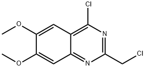 4-chloro-2-(chloromethyl)-6,7-dimethoxyquinazoline Structure