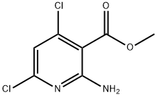 2-Amino-4,6-dichloro-nicotinicacidmethylester 化学構造式